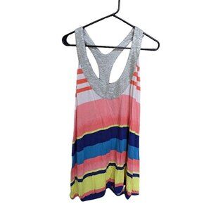 Lane Bryant Women’s Multicolored Striped Tank Top Racerback Size 26/28